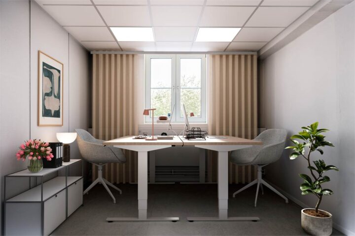 Renderingsbild kontorsrum